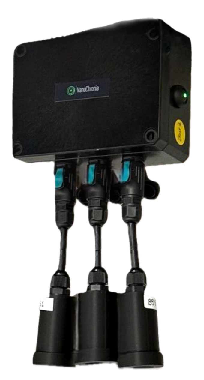 NanoSentry — sensor de gases instalado